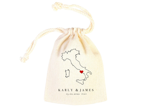 Italy Wedding Recover Kit Bags, Italian Wedding Favor Bag, Custom With Your name or Design, Bachelorette Party - Pamusan.com