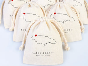 Jamaica Wedding Welcome Tote Bags - Custom Name or Design — custom print | Pamusan