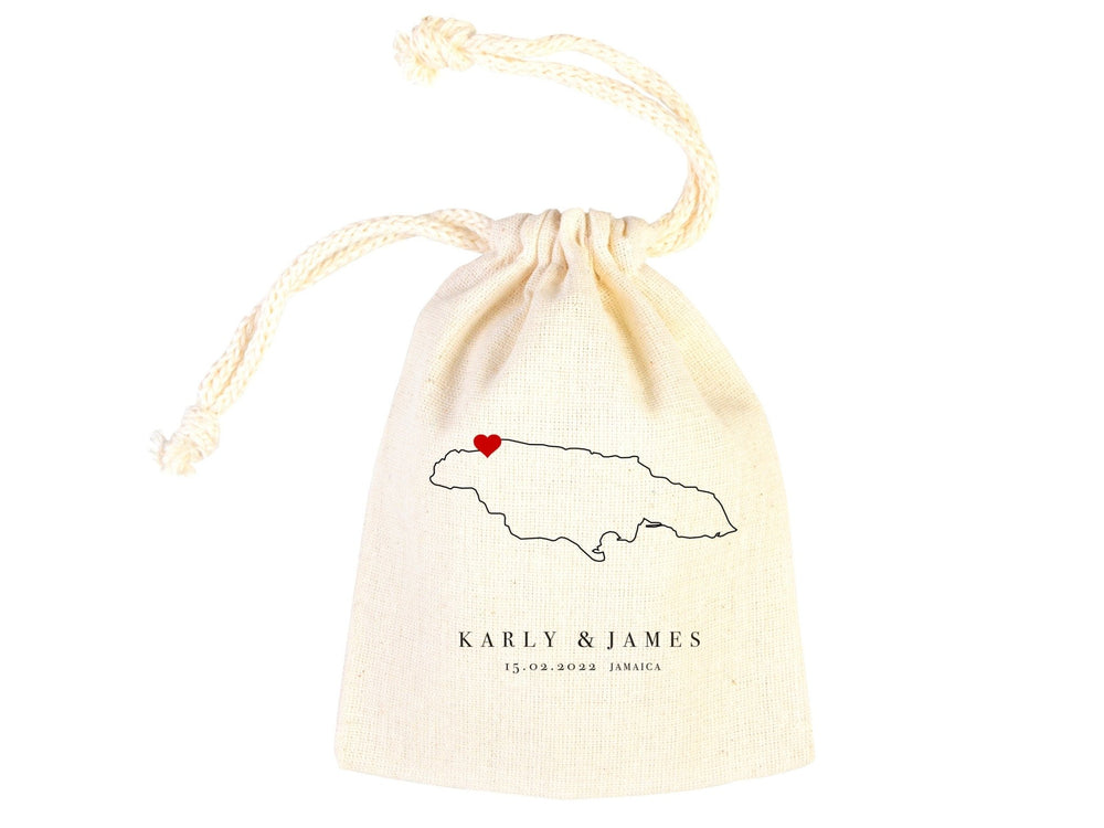 Jamaica Wedding Welcome Tote Bags - Custom Name or Design | Pamusan