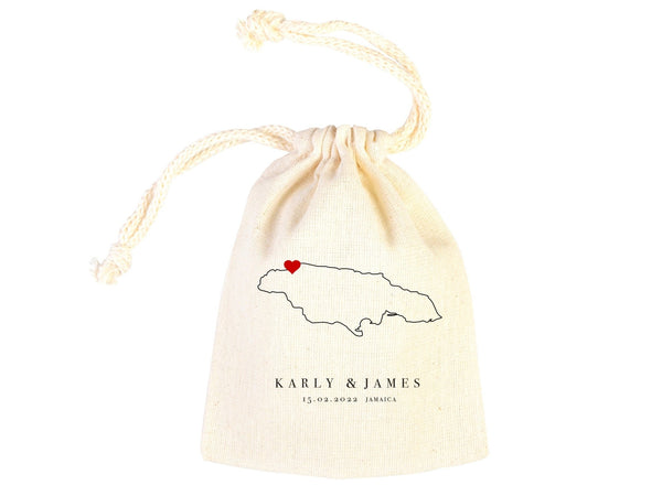Jamaica Wedding Welcome Tote Bags - Custom Name or Design | Pamusan