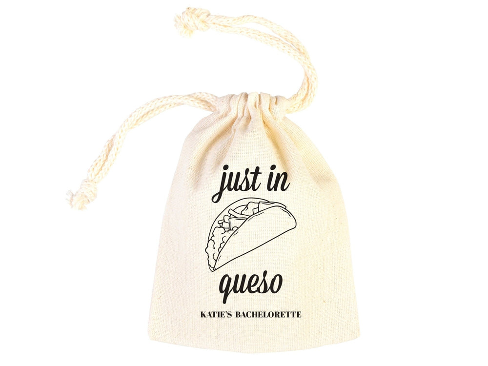 Just in Queso Hangover Bags – Custom Recovery Kit Pouches for Parties & Weddings | Pamusan