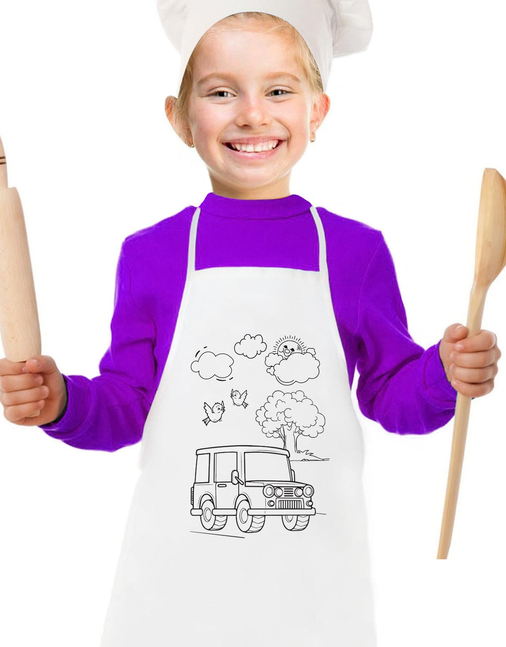 Kitchen Apron Painting - Car Pattern - Pamusan.com