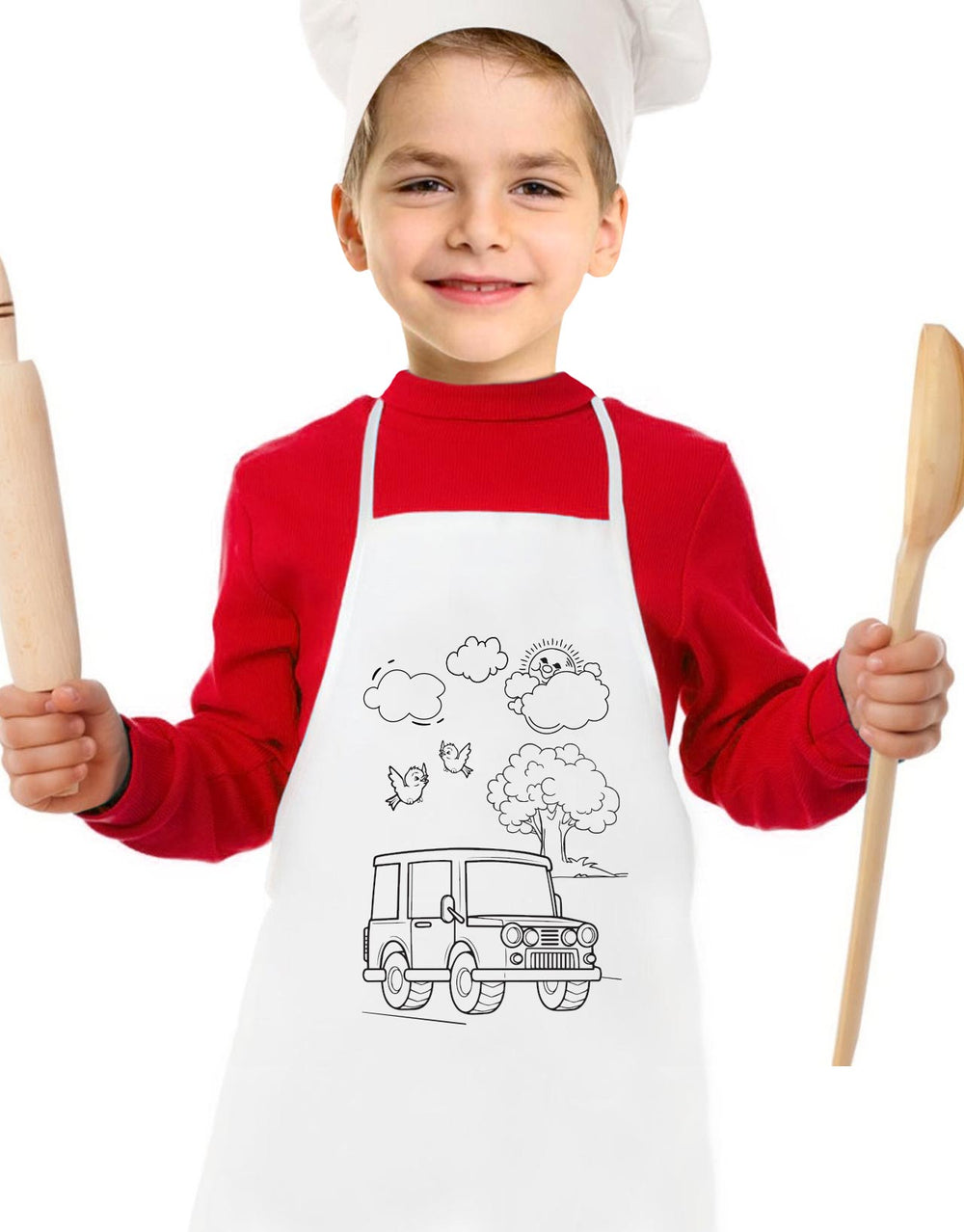 Kitchen Apron Painting - Car Pattern - Pamusan.com