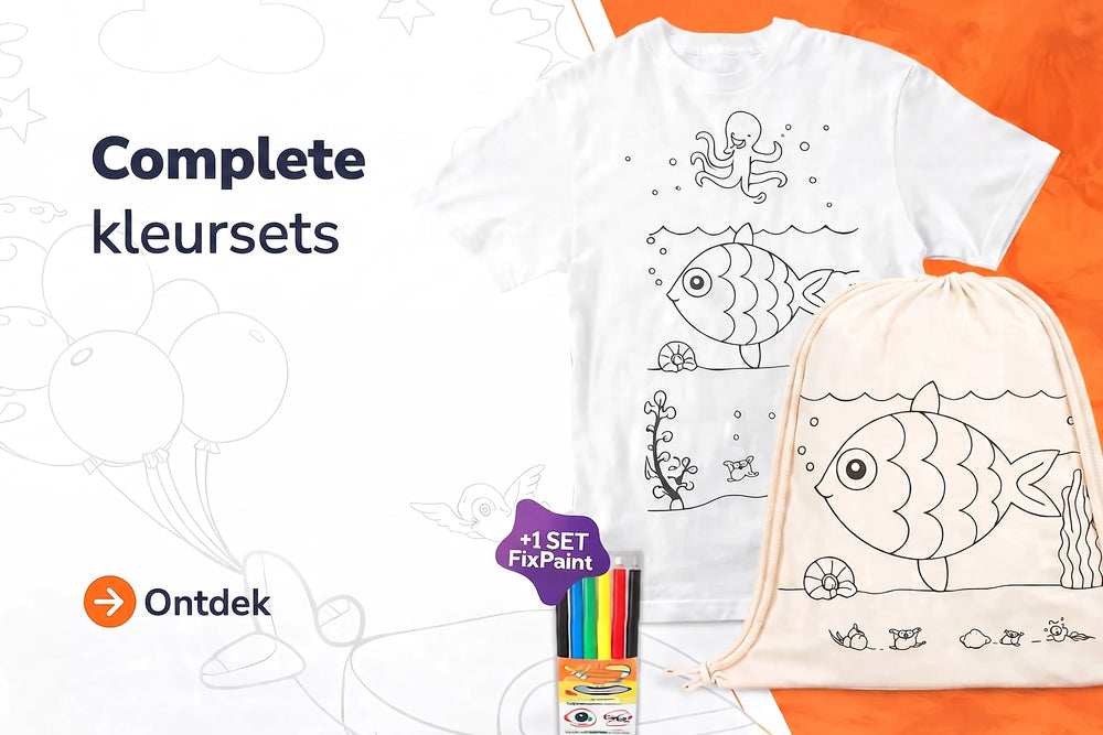 Complete kleursets met stiften voor kinderen