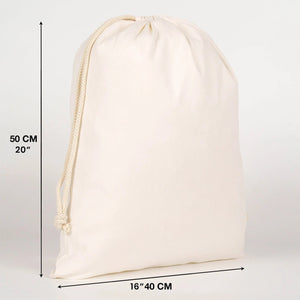 Laminated 16" x 20" (40 x 50 cm) Cotton Drawstring Pouch - 4 oz - Pamusan.com