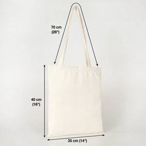 Laminated Tote Bag Raw Cotton for Sublimation – 14" × 16" (35 × 40 cm) - Pamusan.com