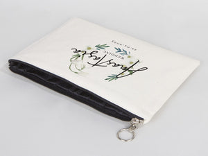 Custom Cotton Wedding Clutch Bag – Personalized Gift Pouch — custom print | Pamusan