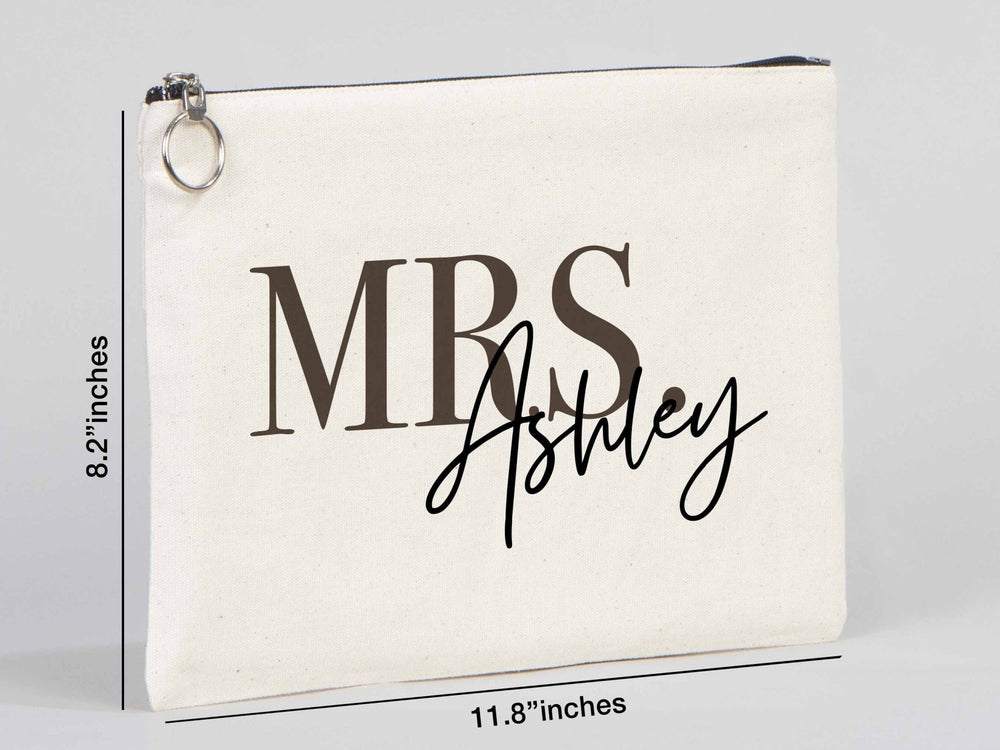 Personalized Cotton Wedding Clutch – Bridesmaid Gift Bag | Pamusan