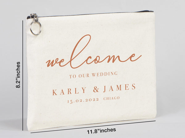 Custom Cotton Wedding Clutch Bag – Elegant Bridesmaid Gift — custom print | Pamusan