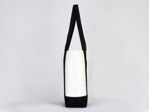 Large Trend Canvas Shopping Bag with Black Handle, 16"W x 14"H x 5"L, Large Tote Bag 12 Oz, Personalized - Pamusan.com