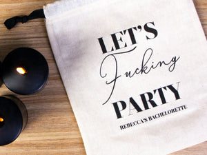 Let's Fu-cking Party Bags Hangover Kit Bags - 4"W x 5"H   Party Recoveryt Kit Bags -  Surival kit pouch | Pamusan