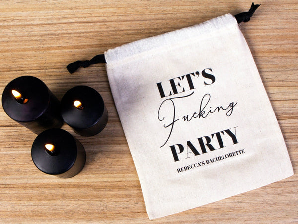 Let's Fu-cking Party Bags Hangover Kit Bags - 4"W x 5"H   Party Recoveryt Kit Bags -  Surival kit pouch | Pamusan