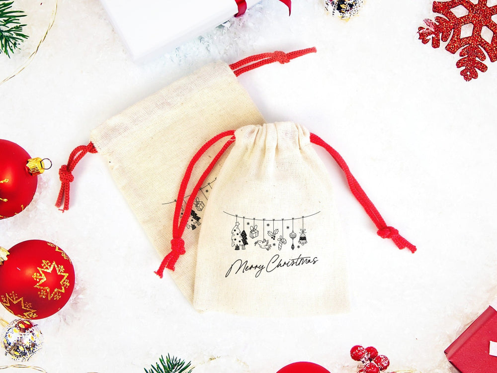 Merry Christmas Bags, Custom Family or Company Gift Bags - Pamusan.com