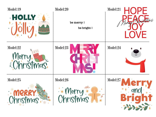 Merry Christmas Stocking Bags -  Custom Drawstring Gift Pouches — custom print | Pamusan