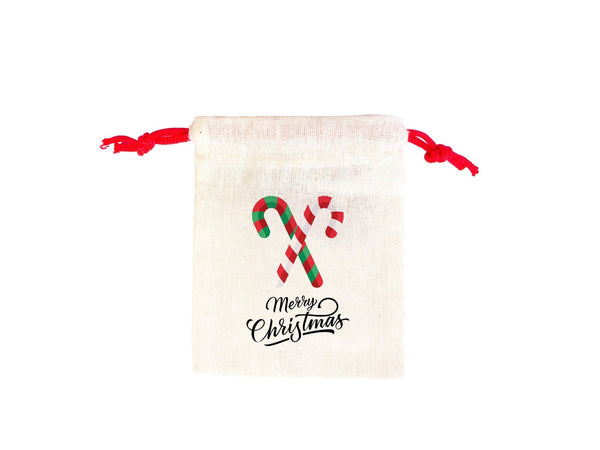 Merry Christmas Stocking Bags -  Custom Drawstring Gift Pouches — custom print | Pamusan