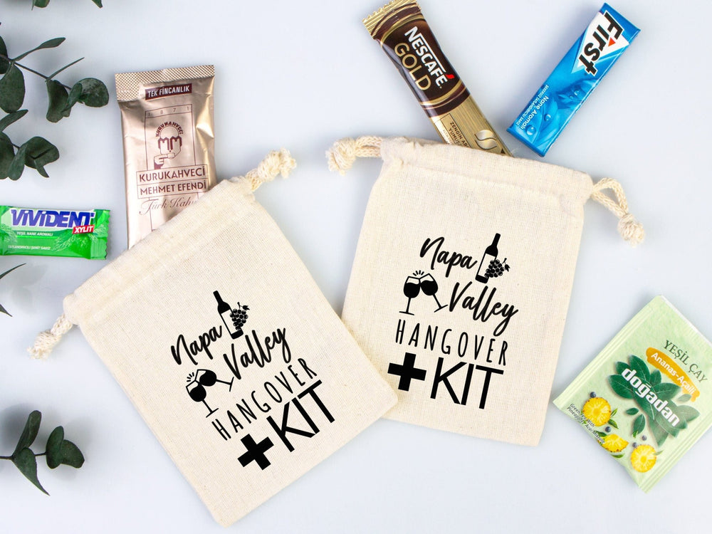 Napa Valley Hangover Bags – Custom Bachelorette Favor Pouches | Pamusan