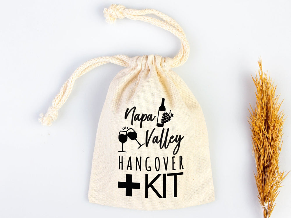 Napa Valley Hangover Bags – Custom Bachelorette Favor Pouches | Pamusan