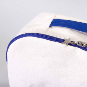 Navy Blue VIP Canvas Backpack – 10" × 13" (25 × 32 cm), 10 oz - Pamusan.com