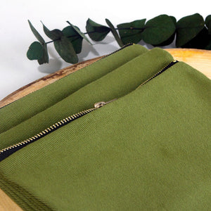 New Year Green Clutch Bag 8" × 6" (20 × 15 cm) – Festive Holiday Printed Design for Gifting - Pamusan.com