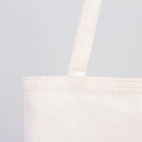 New Year Tote Bag – Natural Cotton Fabric with Cute Penguin Holiday Design - Pamusan.com