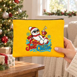 Oud en Nieuw cadeau – make-uptasjes met 9 ontwerpen Happy New Year 2027, clutch met rits 21 × 15 cm – katoenen gabardine - Pamusan.nl