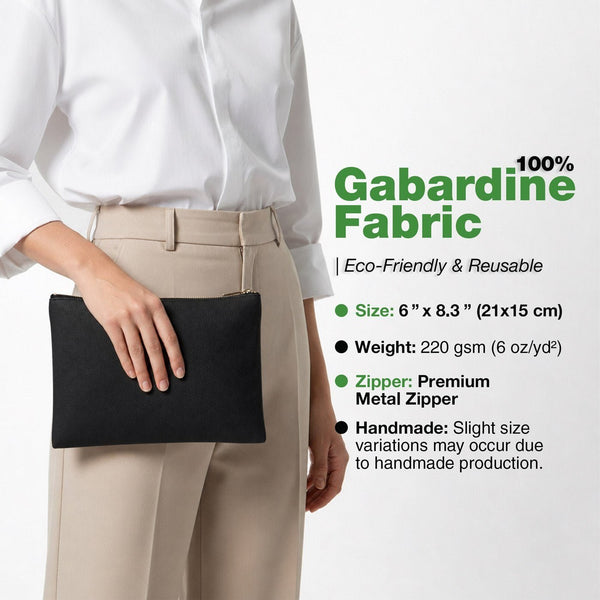Oud en Nieuw cadeau – make-uptasjes met 9 ontwerpen Happy New Year 2027, clutch met rits 21 × 15 cm – katoenen gabardine - Pamusan.nl