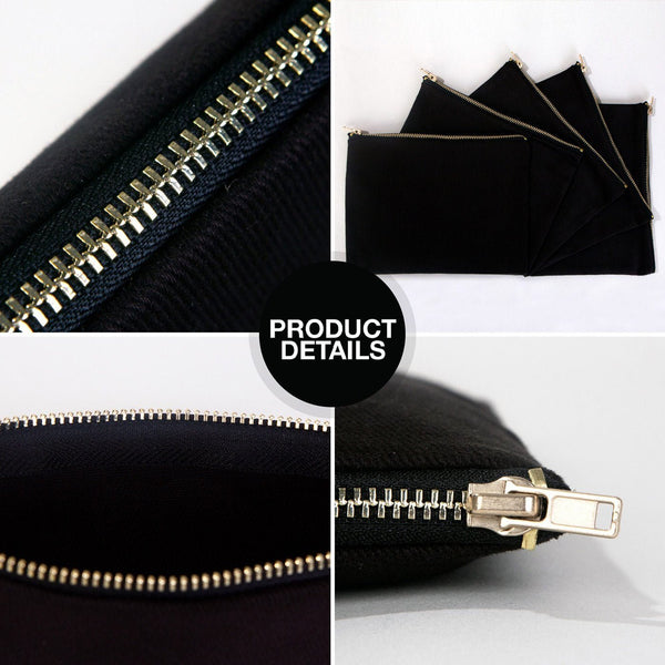 Oud en Nieuw cadeau – make-uptasjes met 9 ontwerpen Happy New Year 2027, clutch met rits 21 × 15 cm – katoenen gabardine - Pamusan.nl
