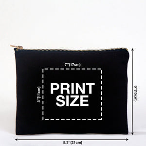 Oud en Nieuw cadeau – make-uptasjes met 9 ontwerpen Happy New Year 2027, clutch met rits 21 × 15 cm – katoenen gabardine - Pamusan.nl