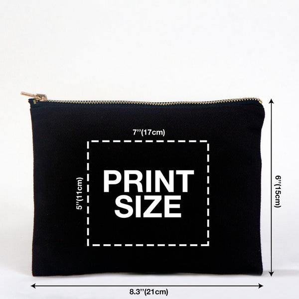 Oud en Nieuw cadeau – make-uptasjes met 9 ontwerpen Happy New Year 2027, clutch met rits 21 × 15 cm – katoenen gabardine - Pamusan.nl