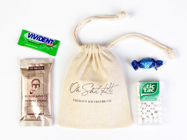Oh Shit Kit Hangover Bags – Custom Handmade Recovery Pouches for Bachelorette Party — custom print | Pamusan