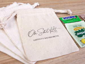 Oh Shit Kit Hangover Bags – Custom Handmade Recovery Pouches for Bachelorette Party — custom print | Pamusan