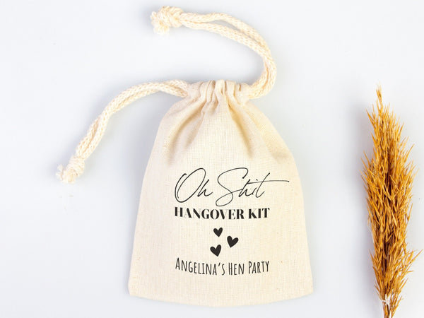 Oh Shit Kit Hangover Bags – Custom Bachelorette Party Survival & Recovery Pouches — custom print | Pamusan