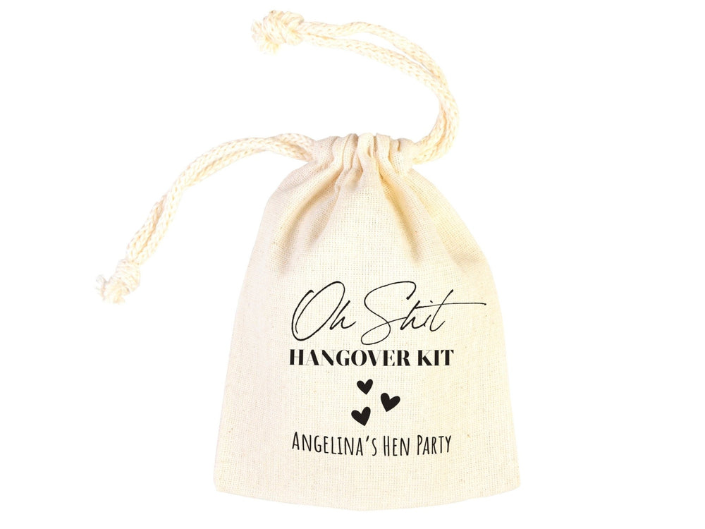 Oh Shit Kit Hangover Bags – Custom Bachelorette Party Survival & Recovery Pouches | Pamusan