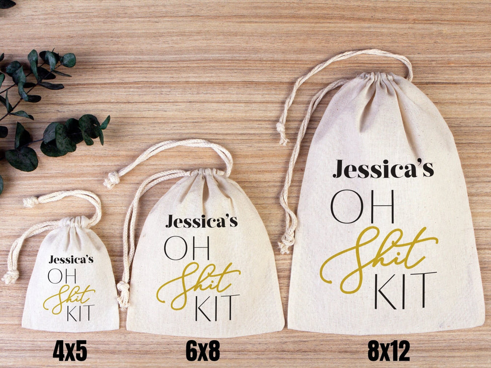 Oh Shit Kit Hangover Bags – Custom Name Survival Pouch for Bachelorette Parties | Pamusan