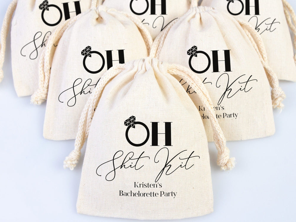 Oh Shit Kit Hangover Bags | Custom Survival Pouches for Bachelorette & Wedding | Pamusan