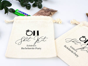 Oh Shit Kit Hangover Bags | Custom Survival Pouches for Bachelorette & Wedding — custom print | Pamusan