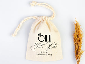 Oh Shit Kit Hangover Bags | Custom Survival Pouches for Bachelorette & Wedding — custom print | Pamusan