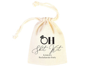 Oh Shit Kit Hangover Bags | Custom Survival Pouches for Bachelorette & Wedding — custom print | Pamusan