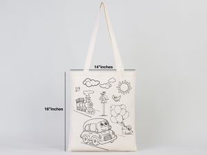 Painting Coloring Bag, NO PENCIL In This Package, 14"W x 16"H (35.5 cm x 40 cm) - Pamusan.com