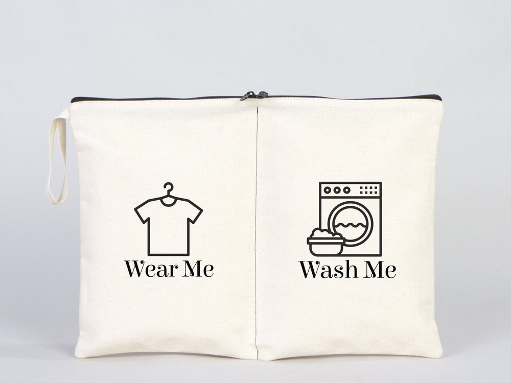 Cotton Travel Laundry Bag – Clean & Dirty Organizer | Pamusan
