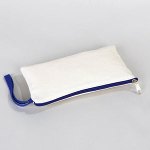 Pencil Case 8" × 4" (21 × 10 cm) 6 oz – Saxe Blue Zipper - Pamusan.com