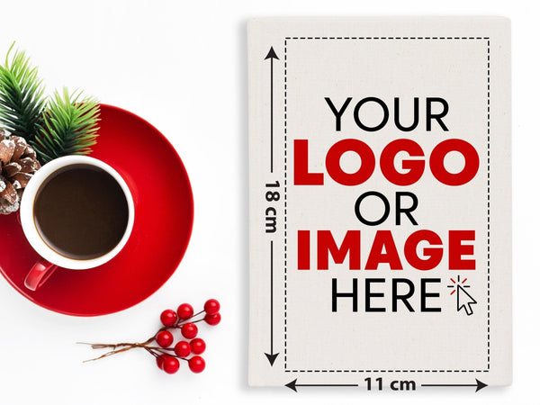 Personalised Christmas Notebooks 6" × 8" (15 × 20 cm) , Ho Ho Ho, Christmas Gift Notebooks — print detail | Pamusan