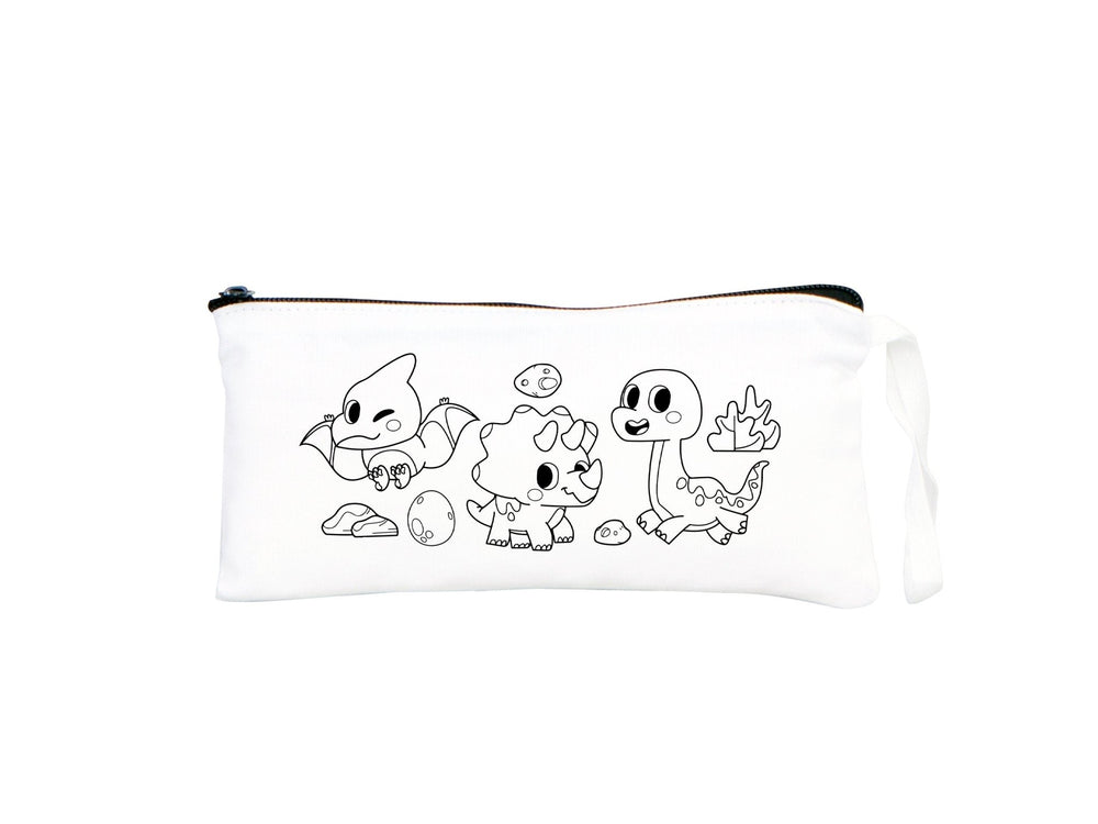 Personalized Kids Pencil Case – Color Your Own Birthday Gift 8"x4" | Pamusan