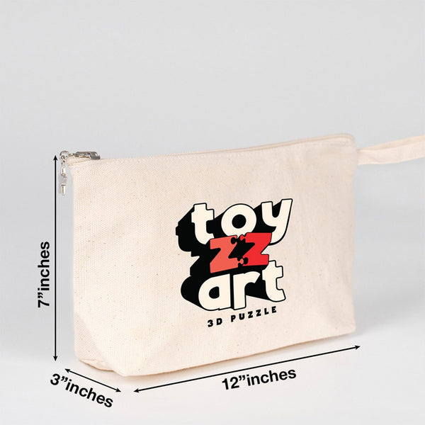 Personalized Canvas Clutch - 12" x 7" x 3" - Pamusan.com