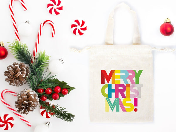 Personalized Christmas Gift Bags – 27 Designs Custom Cotton Muslin Bags for Holiday Party Favors & Family Gifts | Pamusan