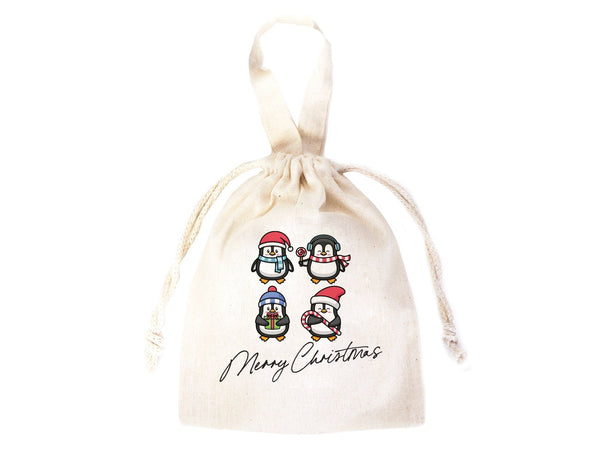 Personalized Christmas Gift Bags – 27 Designs Custom Cotton Muslin Bags for Holiday Party Favors & Family Gifts | Pamusan
