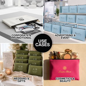 Personalized Clutch Bag – Custom Makeup & Bridesmaid Zip Pouch - Pamusan.com
