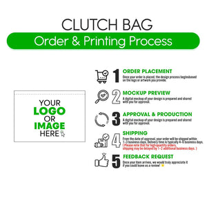 Personalized Clutch Bag – Custom Makeup & Bridesmaid Zip Pouch - Pamusan.com