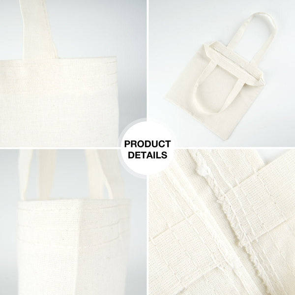 Personalized Cotton Tote Bag – 9" x 9" Lightweight Reusable Custom Print - Pamusan.com
