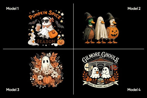 Personalized Halloween Tote Bag – Custom Black Canvas with 12 Unique Designs - Pamusan.com